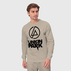 Костюм хлопковый мужской Linkin Park, цвет: миндальный — фото 2