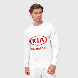 Костюм хлопковый мужской KIA, цвет: белый — фото 2
