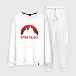 Костюм хлопковый мужской Twin Peaks: Pie & Murder, цвет: белый