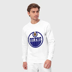 Костюм хлопковый мужской Edmonton Oilers, цвет: белый — фото 2