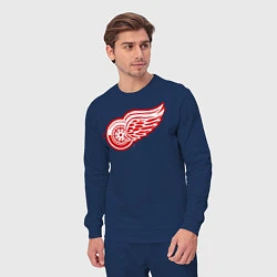 Костюм хлопковый мужской Detroit Red Wings, цвет: тёмно-синий — фото 2