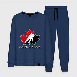 Костюм хлопковый мужской Canada, цвет: тёмно-синий