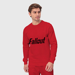 Костюм хлопковый мужской Fallout, цвет: красный — фото 2