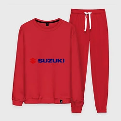 Костюм хлопковый мужской Suzuki, цвет: красный