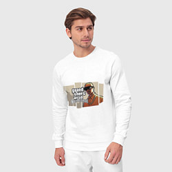 Костюм хлопковый мужской GTA San Andreas, цвет: белый — фото 2