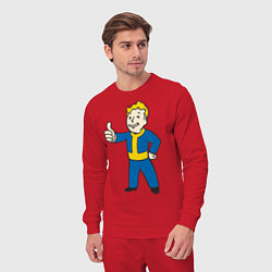Костюм хлопковый мужской Fallout Boy, цвет: красный — фото 2