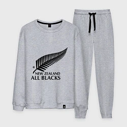 Костюм хлопковый мужской New Zeland: All blacks, цвет: меланж