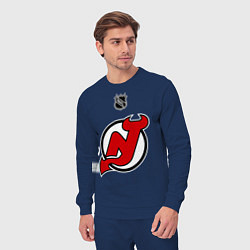 Костюм хлопковый мужской New Jersey Devils: Kovalchuk 17, цвет: тёмно-синий — фото 2