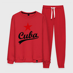 Костюм хлопковый мужской Cuba Star, цвет: красный