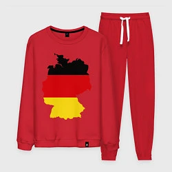 Костюм хлопковый мужской Германия (Germany), цвет: красный