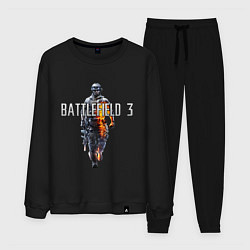 Костюм хлопковый мужской Battlefield 3, цвет: черный