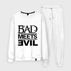 Костюм хлопковый мужской Bad Meets Evil, цвет: белый