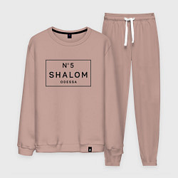 Костюм хлопковый мужской SHALOM, цвет: пыльно-розовый