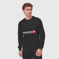 Костюм хлопковый мужской Mass Effect 3, цвет: черный — фото 2