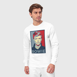 Костюм хлопковый мужской Bowie Poster, цвет: белый — фото 2