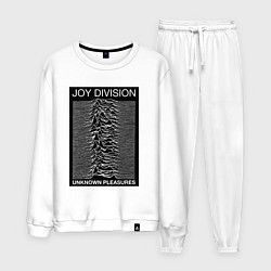 Костюм хлопковый мужской Joy Division: Unknown Pleasures, цвет: белый