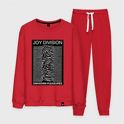 Костюм хлопковый мужской Joy Division: Unknown Pleasures, цвет: красный