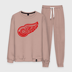 Костюм хлопковый мужской Detroit Red Wings: Pavel Datsyuk, цвет: пыльно-розовый