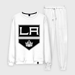 Костюм хлопковый мужской Los Angeles Kings, цвет: белый