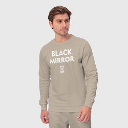 Костюм хлопковый мужской Black Mirror: Loading, цвет: миндальный — фото 2