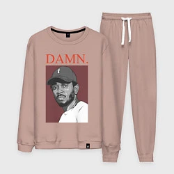 Костюм хлопковый мужской Kendrick Lamar: DAMN, цвет: пыльно-розовый