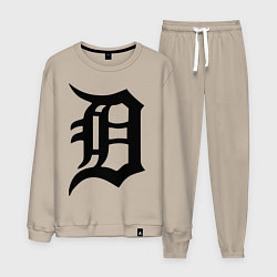 Костюм хлопковый мужской Detroit Tigers, цвет: миндальный