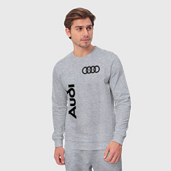 Костюм хлопковый мужской Audi Style, цвет: меланж — фото 2