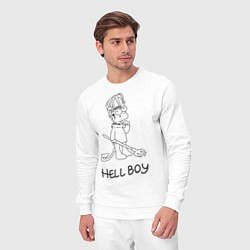 Костюм хлопковый мужской Bart: Hell Boy, цвет: белый — фото 2