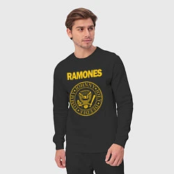 Костюм хлопковый мужской Ramones, цвет: черный — фото 2