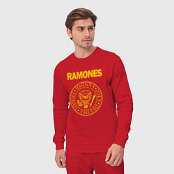 Костюм хлопковый мужской Ramones, цвет: красный — фото 2