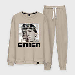 Костюм хлопковый мужской Eminem labyrinth, цвет: миндальный