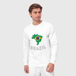 Костюм хлопковый мужской Brazil Country, цвет: белый — фото 2