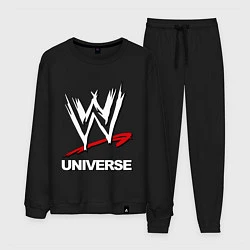 Костюм хлопковый мужской WWE universe, цвет: черный