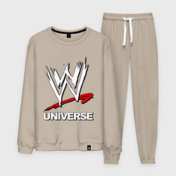 Костюм хлопковый мужской WWE universe, цвет: миндальный