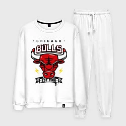 Костюм хлопковый мужской Chicago Bulls est. 1966, цвет: белый