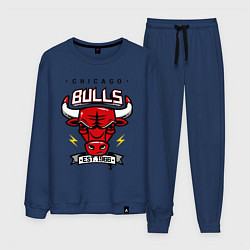 Костюм хлопковый мужской Chicago Bulls est. 1966, цвет: тёмно-синий
