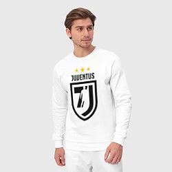 Костюм хлопковый мужской Juventus 7J, цвет: белый — фото 2