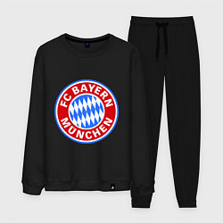 Костюм хлопковый мужской Bayern Munchen FC, цвет: черный