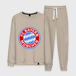 Костюм хлопковый мужской Bayern Munchen FC, цвет: миндальный