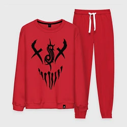 Костюм хлопковый мужской Slipknot Demon, цвет: красный