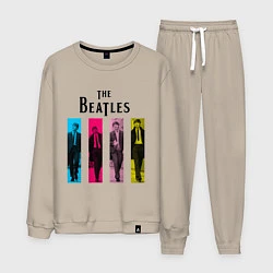 Костюм хлопковый мужской Walking Beatles, цвет: миндальный