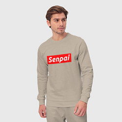 Костюм хлопковый мужской Senpai Supreme, цвет: миндальный — фото 2