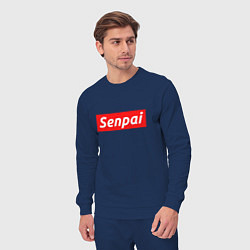 Костюм хлопковый мужской Senpai Supreme, цвет: тёмно-синий — фото 2