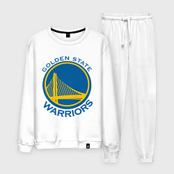 Костюм хлопковый мужской Golden state Warriors, цвет: белый