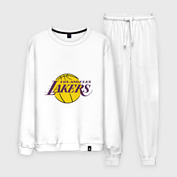Костюм хлопковый мужской LA Lakers, цвет: белый