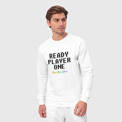 Костюм хлопковый мужской Ready Player One, цвет: белый — фото 2