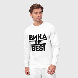 Костюм хлопковый мужской Вика the best, цвет: белый — фото 2