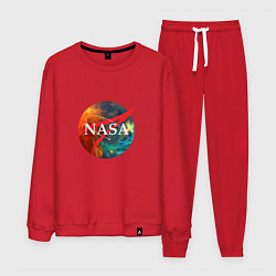 Костюм хлопковый мужской NASA: Nebula, цвет: красный