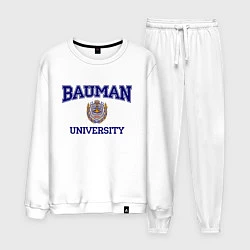 Костюм хлопковый мужской BAUMAN University, цвет: белый