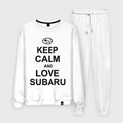 Мужской костюм Keep Calm & Love Subaru